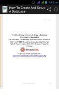 برنامه‌نما How to Create Setup a Database عکس از صفحه