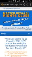 Master Resale Rights Club Affiche