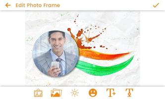Indian Flag Photo Frame - 15 August 2017 capture d'écran 1