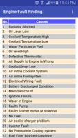 Engine Fault Finding capture d'écran 2