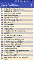 Engine Fault Finding capture d'écran 3