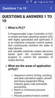 PLC  Programmable logic control Interview Q & A capture d'écran 1