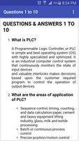 PLC  Programmable logic control Interview Q & A скриншот 1
