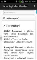 Nama Bayi Islami Modern captura de pantalla 3