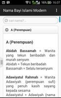Nama Bayi Islami Modern capture d'écran 3