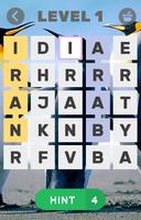 Word search puzzle country-poster
