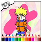 Coloring Manga Game For Kids иконка