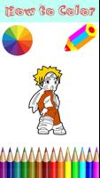 Coloring Manga Game For Kids スクリーンショット 1