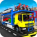 Cargo Truck Bike Car Transporter simgesi