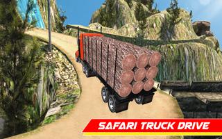 Cargo Truck Wood Transport Off Road Driving capture d'écran 2