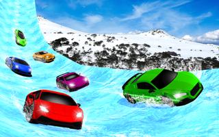 Turbo Car Snow Racing Tunnels capture d'écran 1