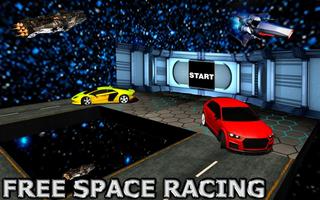 Impossible Car Space Track Race Affiche