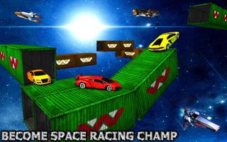 Impossible Car Space Track Race capture d'écran 3