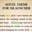 Novel Theme for ssLauncher