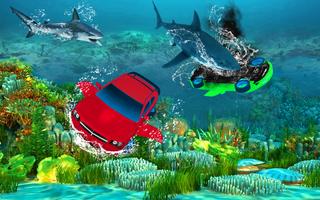 Underwater Submarine Race Car Flying capture d'écran 3