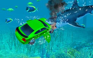 Underwater Submarine Race Car Flying capture d'écran 2