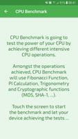 CPU Benchmark تصوير الشاشة 1