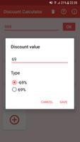 برنامه‌نما Discount Calculator عکس از صفحه