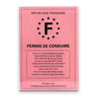 French Driving License Zeichen