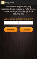 Privy Notes capture d'écran 1