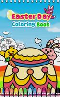 Easter Day Coloring Book Affiche