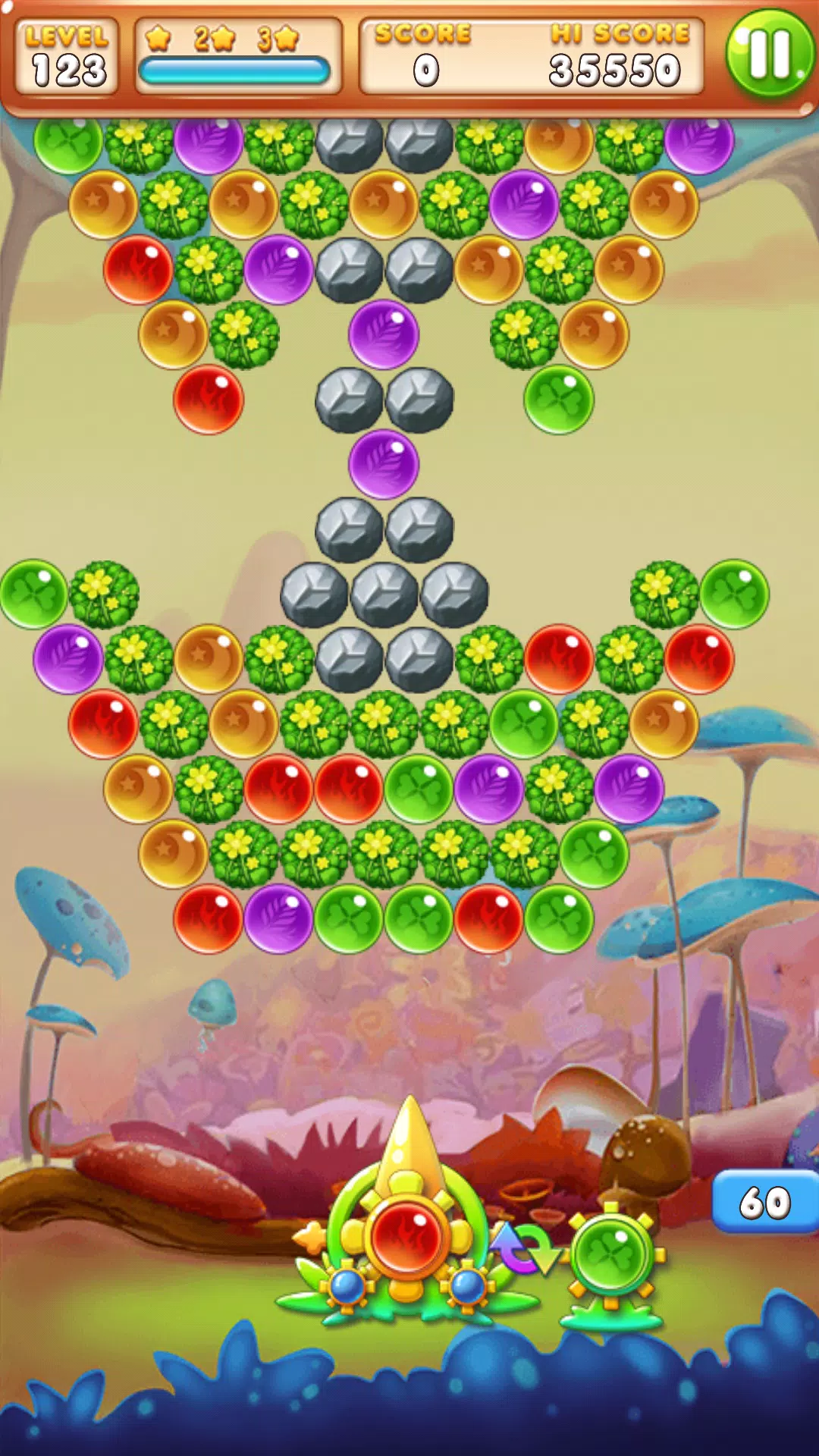 Bubble Shooter Level 123 Gameplay 