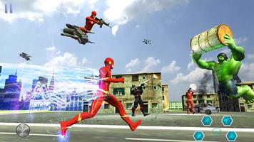 Superhero Flash Hero:flash speed hero- flash games اسکرین شاٹ 1