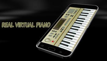Online Piano Virtual Keyboard Affiche