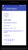 Quadratic Equations capture d'écran 3