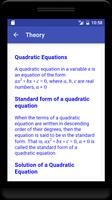 Quadratic Equations capture d'écran 1