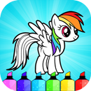 Cute Little Pony Coloring Book APK