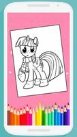 Cute Little Pony Coloring Book capture d'écran 3