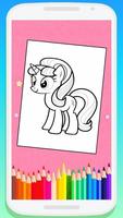 Cute Little Pony Coloring Book capture d'écran 1