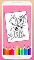 Cute Little Pony Coloring Book capture d'écran 2