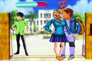 Ice Princess High School Kissing Girl Game capture d'écran 1