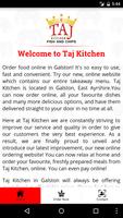 Taj Kitchen capture d'écran 1