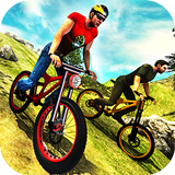 Uphill Offroad Bicycle Rider