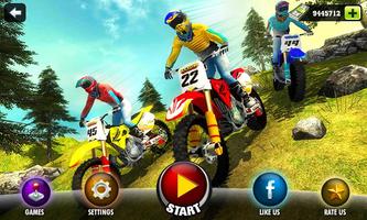 Uphill Offroad Motorbike Rider poster