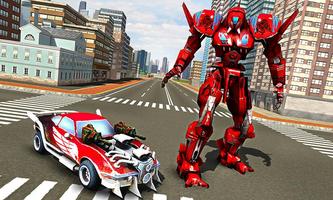 Robot Car War Transform Fight imagem de tela 1