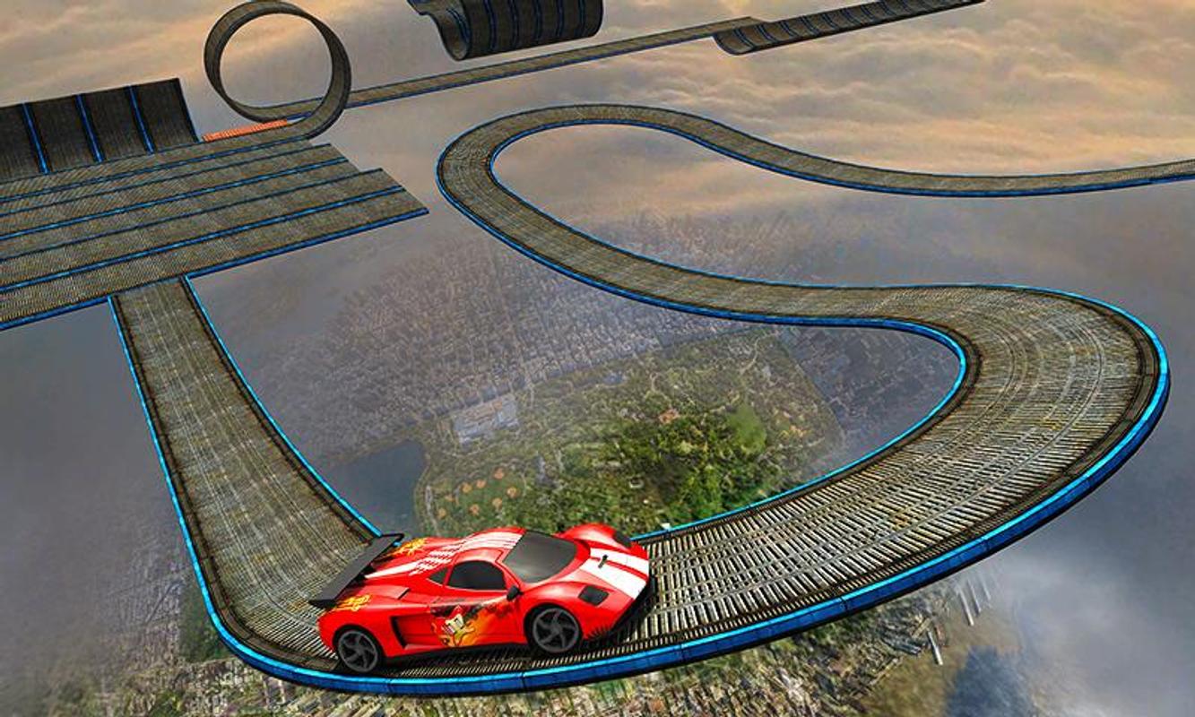 impossible car track stunts 3d
