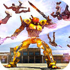 Futuristic Robots War Hero 3D Zeichen