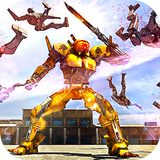 Futuristic Robots War Hero 3D Zeichen