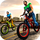 Rooftop Bicycle Stunt Rider 3D icon