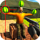 Watermelon shooting game 3D icon