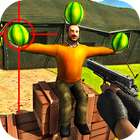 Jeux de tir de pastèque 3D icône