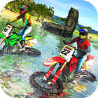 Beach Water Surfer Bike Racing آئیکن