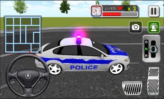 City Police Car Driving poster