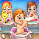 Newborn Baby Triplets: Mommy Care Nursery APK