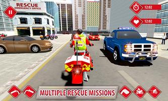 911 Rescue Bike Driver 2017 - Emergency Fast Duty 스크린샷 1