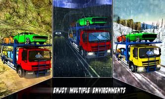 الطرق الوعرة شاحنة نقل السيارات سائق لعبة محاكاة تصوير الشاشة 3